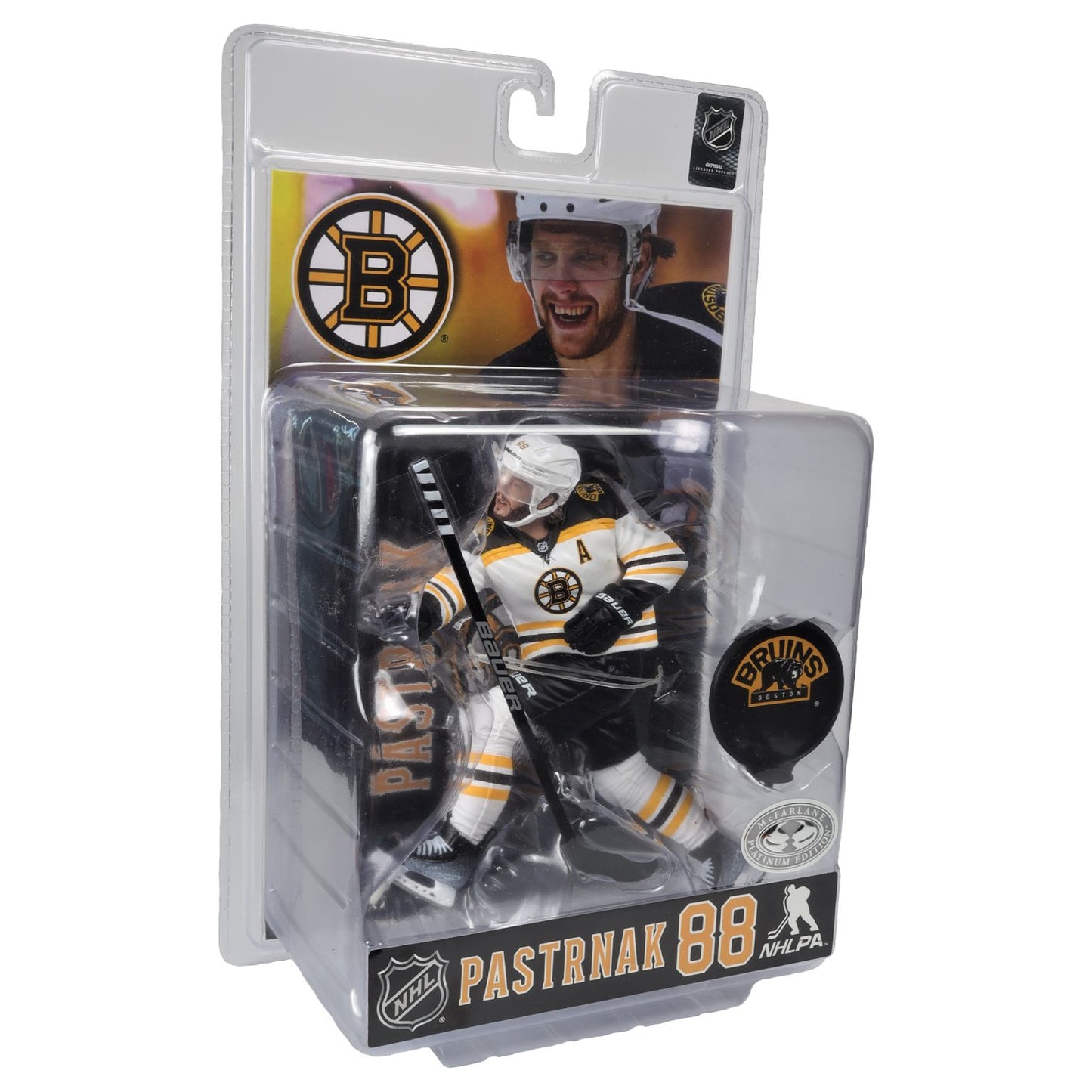 McFarlane’s Sports Picks David Pastrnak (Boston Bruins) 2023-24 NHL Legacy Series Figure #7- (Platinum Edition Chase Variant)