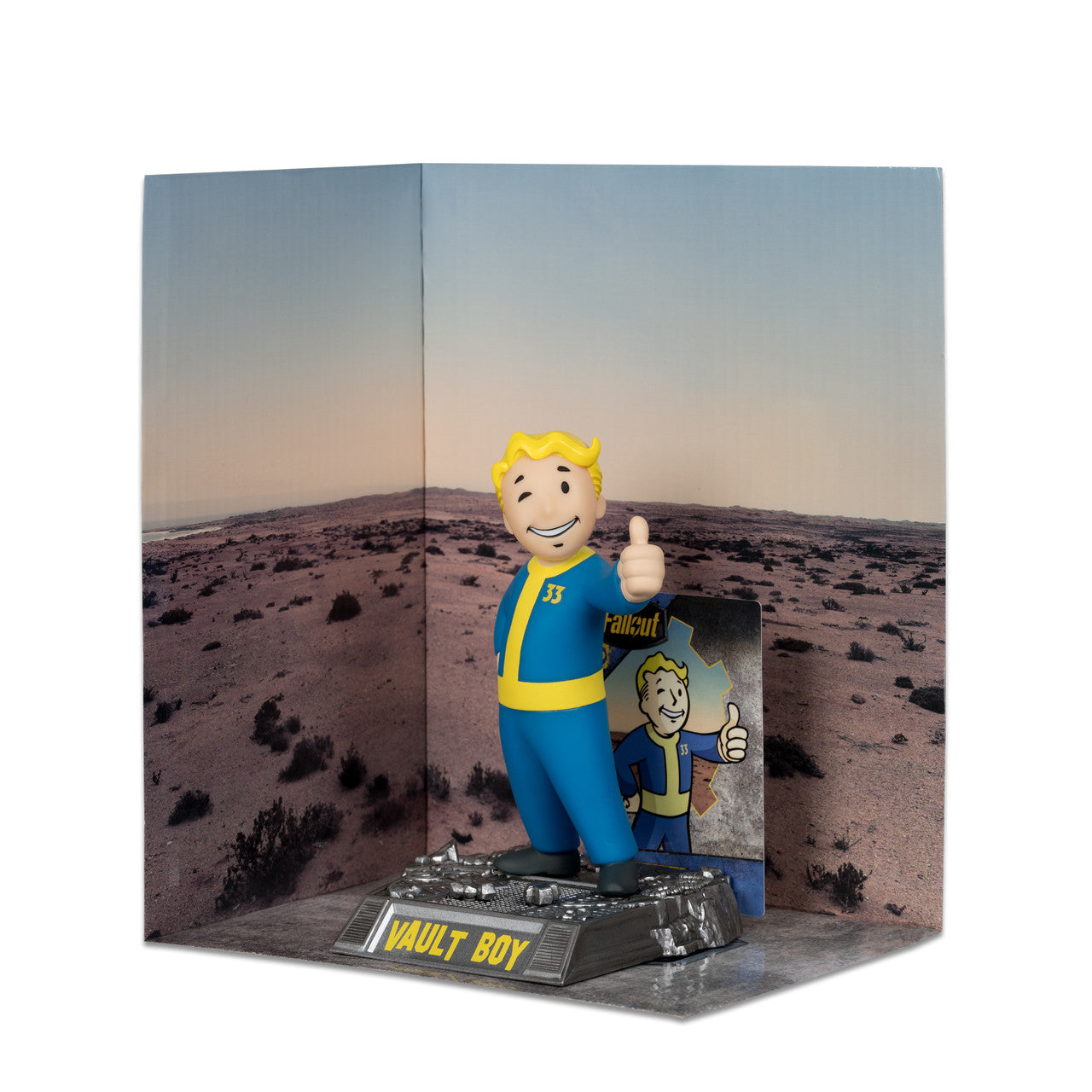 Fallout Vault Boy Movie Maniacs 6" Gold Label Posed Figure