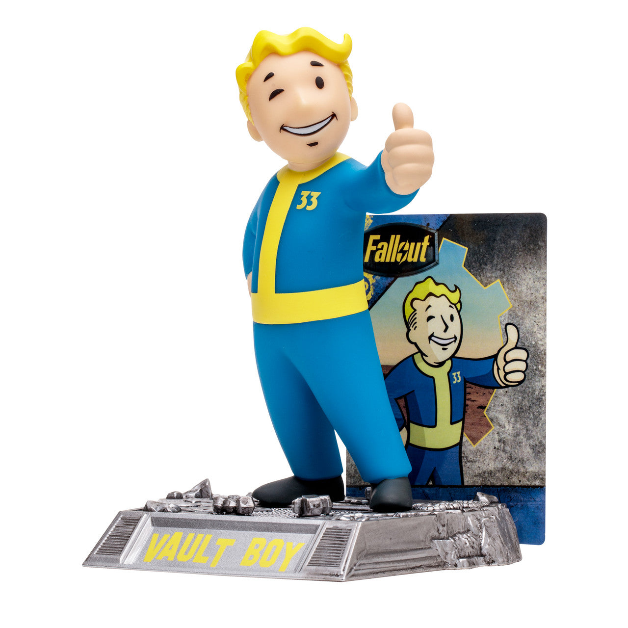Fallout Vault Boy Movie Maniacs 6" Gold Label Posed Figure