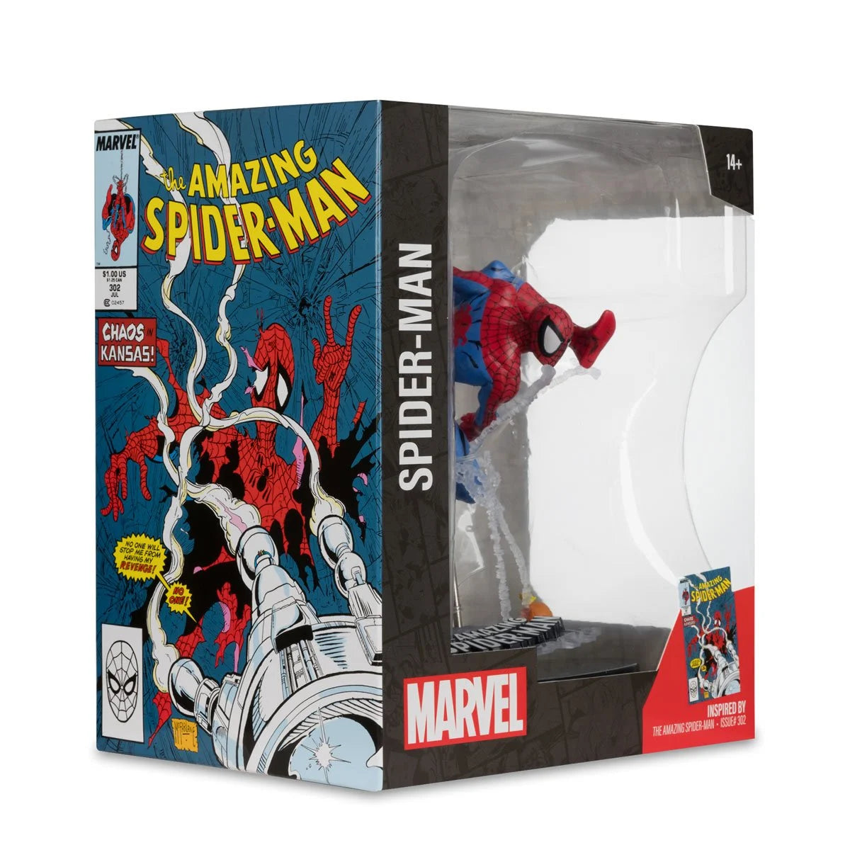 Marvel Spider-Man Amazing Spider-Man #302 1:10 Scale Posed Figure with Scene