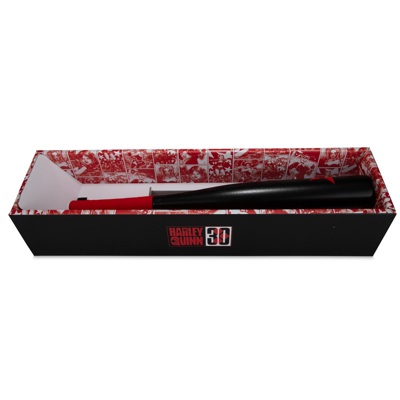 DC Harley Quinn 30th Anniversary Red/Black 1:2 Replica Baseball Bat by DC Direct