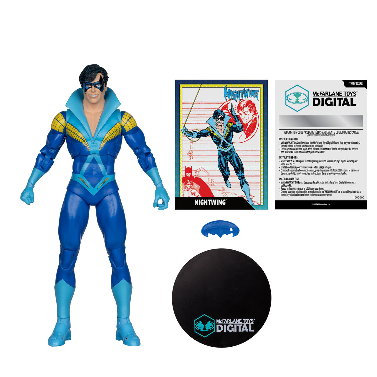DC Direct Nightwing Teen Titans 7-Inch Scale Action Figure with Digital Collectible