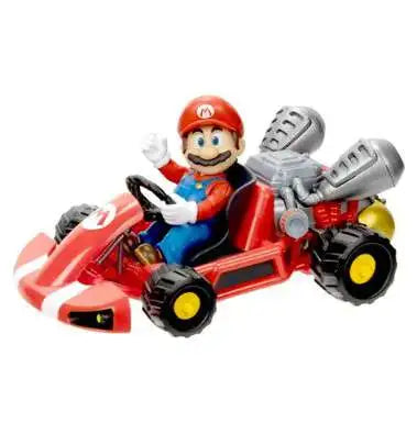 Nintendo Super Mario Bros. The Movie Pull Back Racers Mario 3-Inch Figure & Vehicle