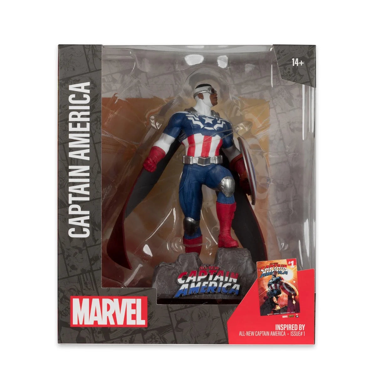Marvel Captain America All-New Captain America #1 1:10 Scale Posed Figure with Scene