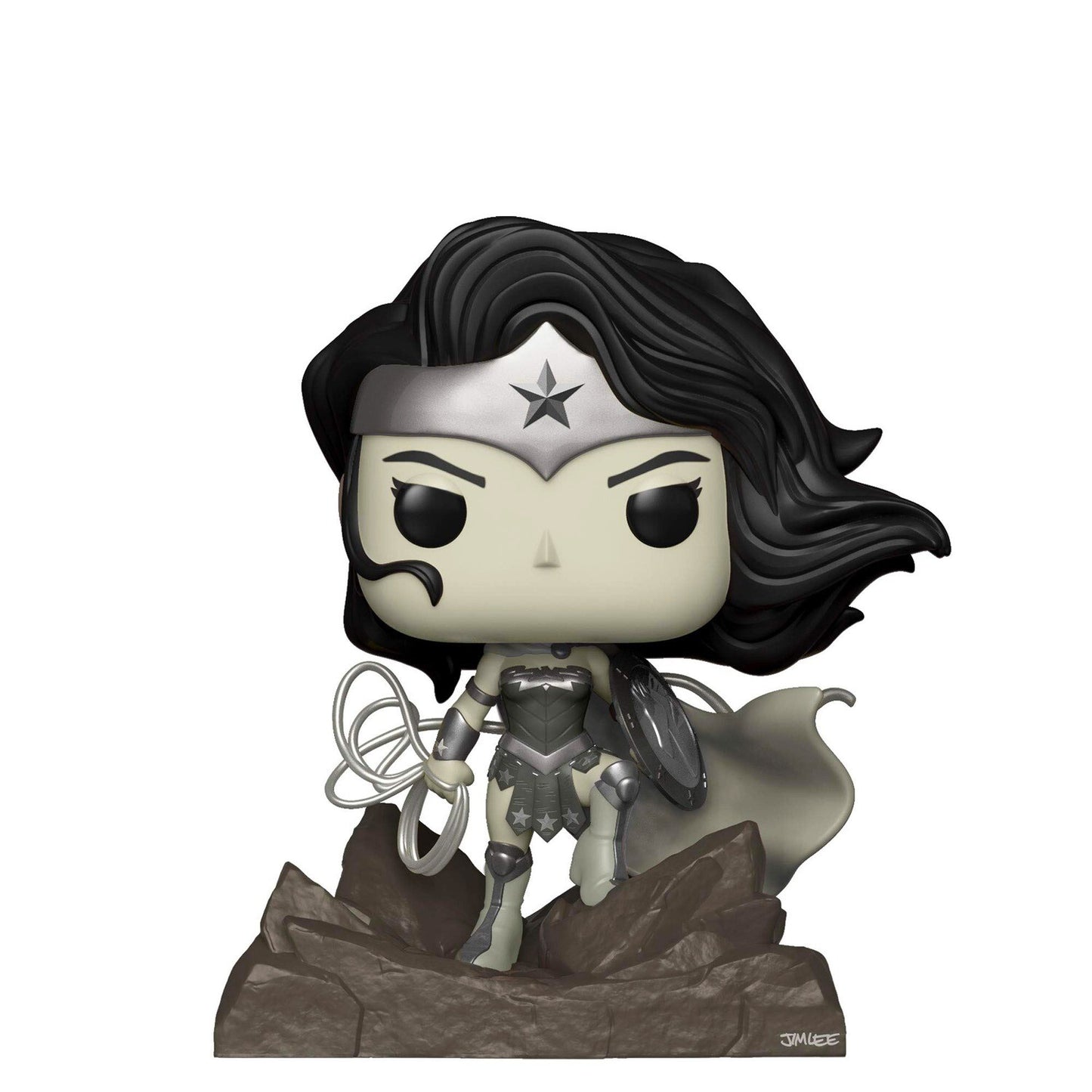 Funko Pop! Heroes Wonder Woman (Jim Lee Deluxe) (Black & White) #282 GameStop Exclusive
