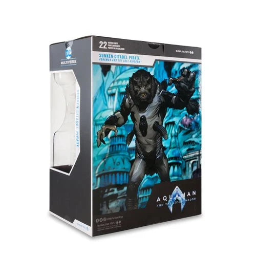 DC Multiverse Aquaman and the Lost Kingdom Movie Sunken Citadel Pirate Megafig Action Figure Damaged Box)