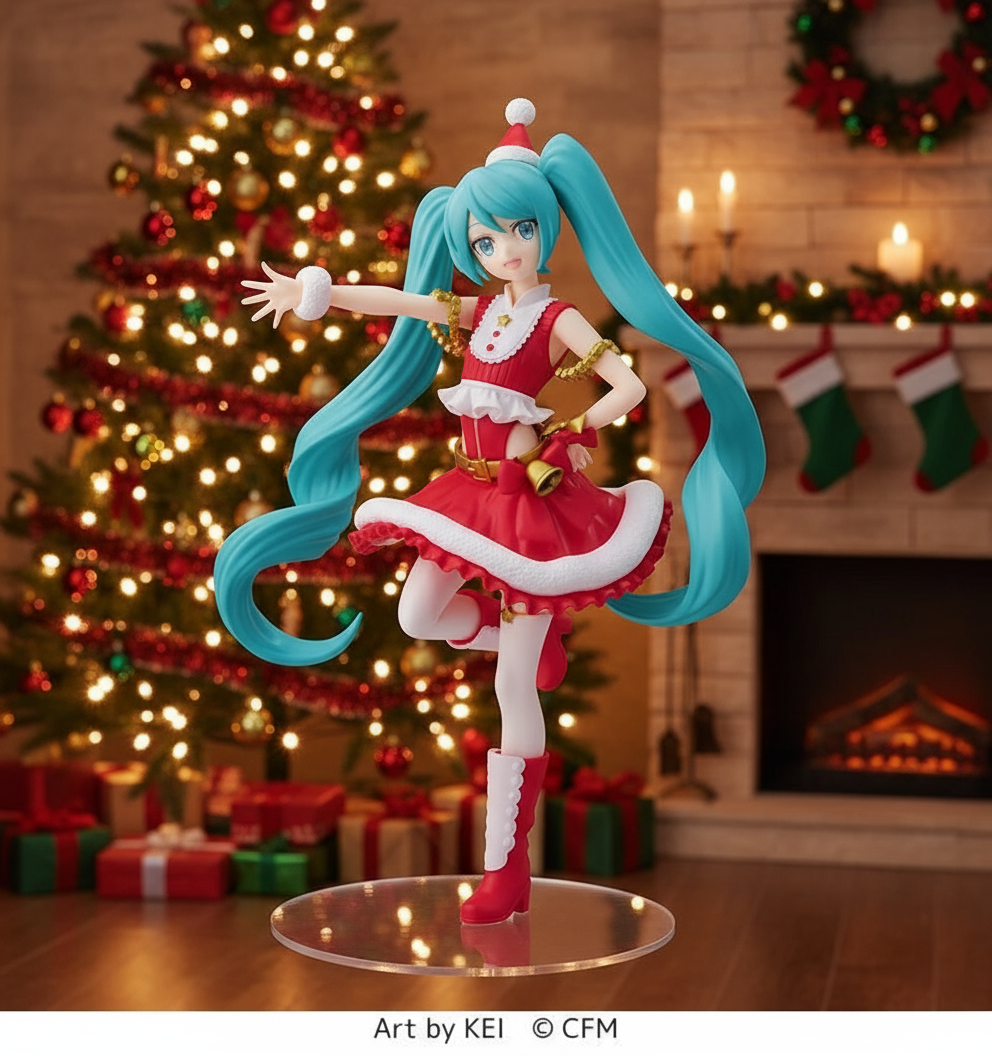 Vocaloid Luminasta Hatsune Miku Figure Christmas 2023 Ver. by Sega