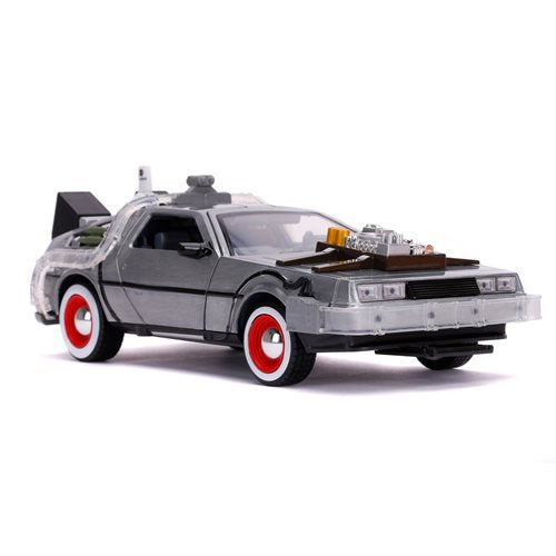 Back to the Future 3 Time Machine 1:24 Scale Die-Cast Metal Vehicle with Lights by Jada