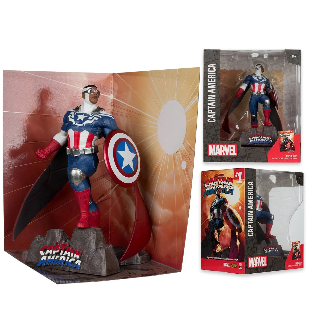 Marvel Captain America All-New Captain America #1 1:10 Scale Posed Figure with Scene