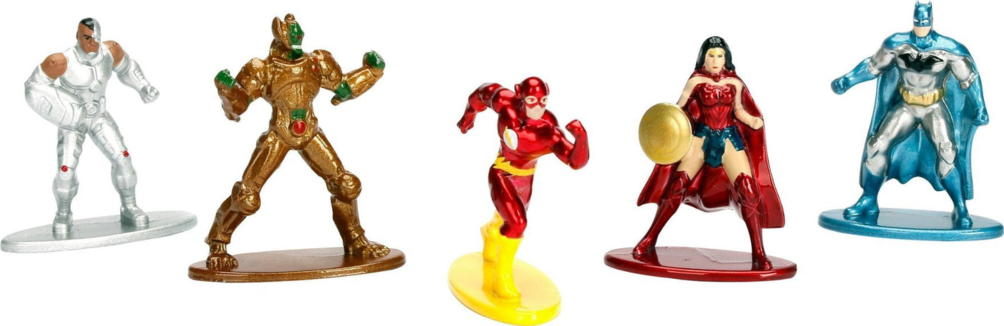 DC Nano Metalfigs - 5 Pack A - Batman, Wonder Woman, The Flash, Cyborg and Parademon