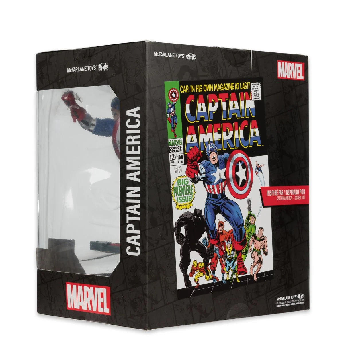 Marvel Captain America Captain America #100 1:10 Scale Posed Figure with Scene