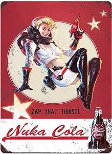 Fallout Nuka Cola Metal Signs