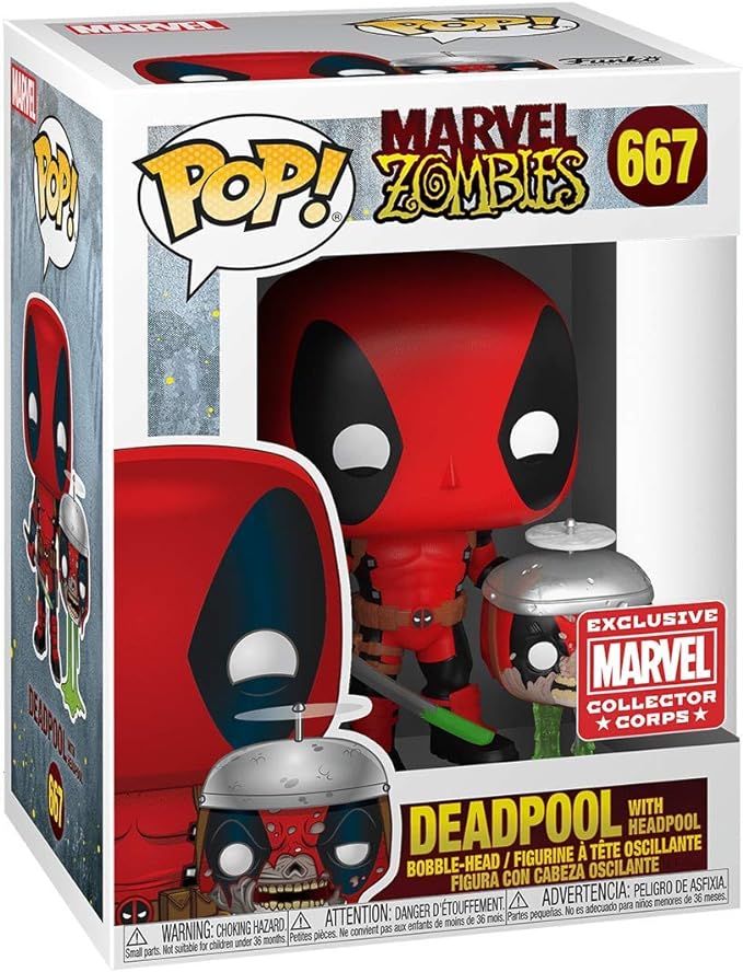 Funko Pop! Marvel Zombies - Deadpool with Headpool #667`