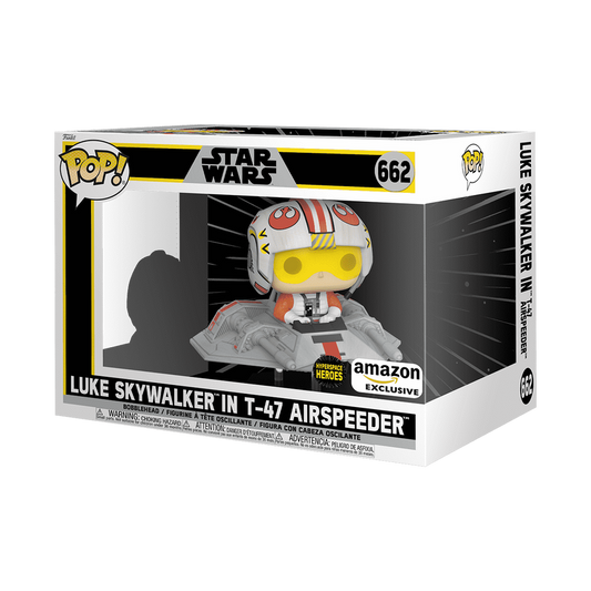 Funko Pop! Star Wars Hyperspace Heroes Luke Skywalker in T-47 Airspeeder #662