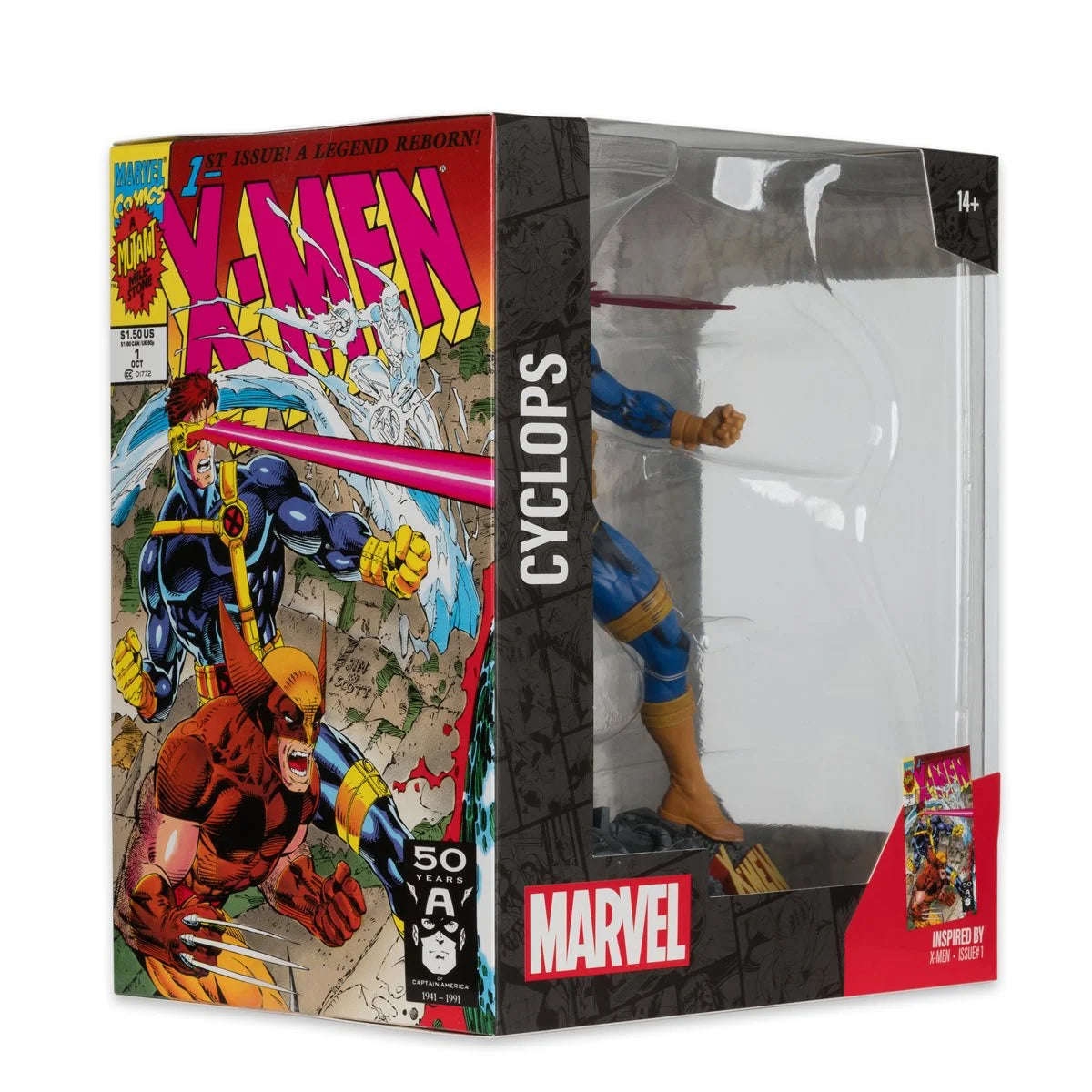 Marvel Cyclops X-Men #1 1:10 Scale Posed Figure with Scene