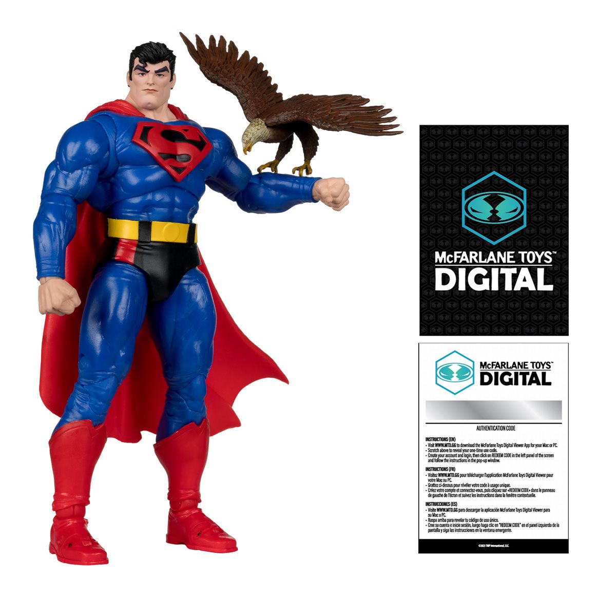 DC Direct Superman Our Worlds at War 7-Inch Scale Action Figure with McFarlane Toys Digital Collectible
