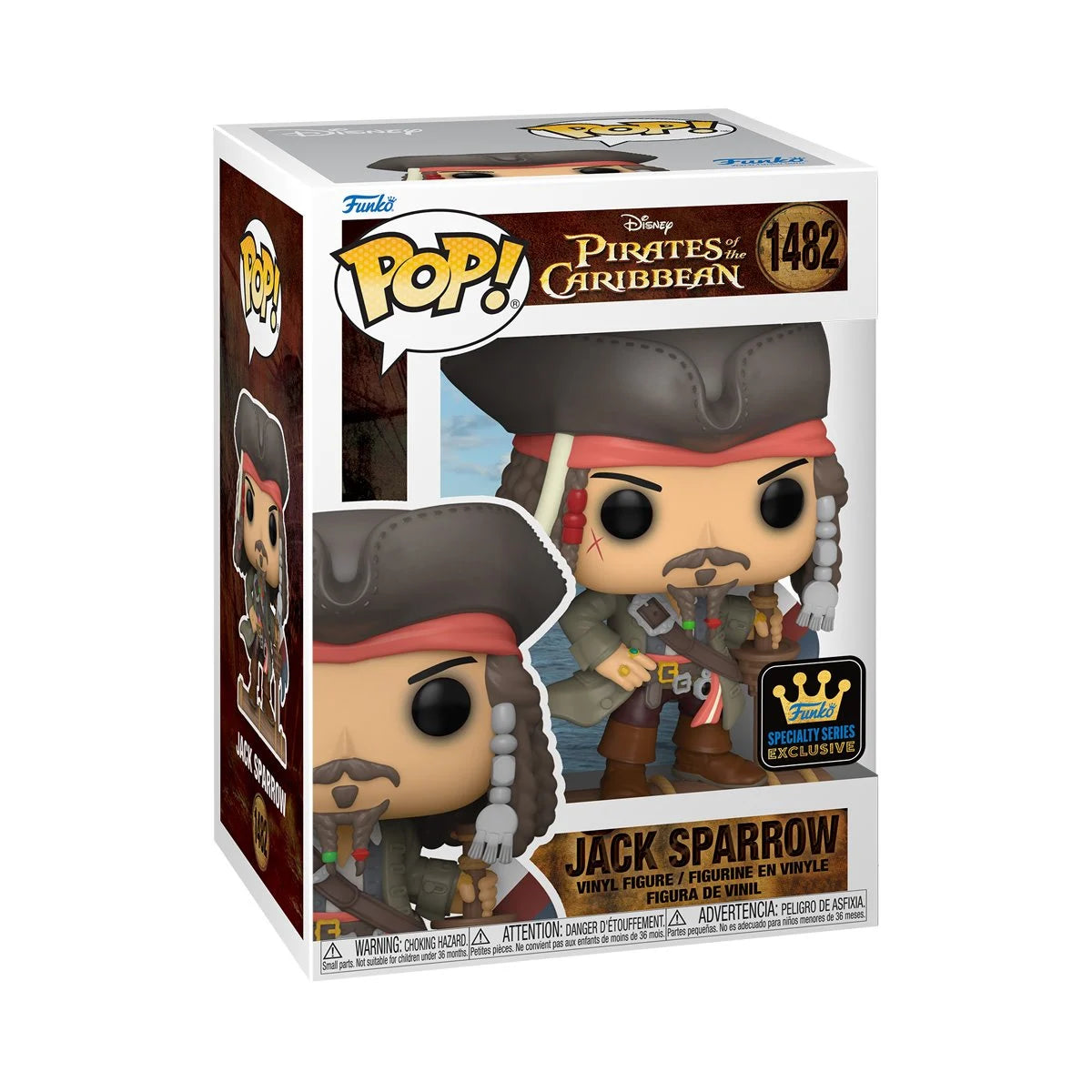 Funko Pop! Pirates of the Caribbean Jack Sparrow (Opening) Vinyl Figure #1482 - Specialty Series