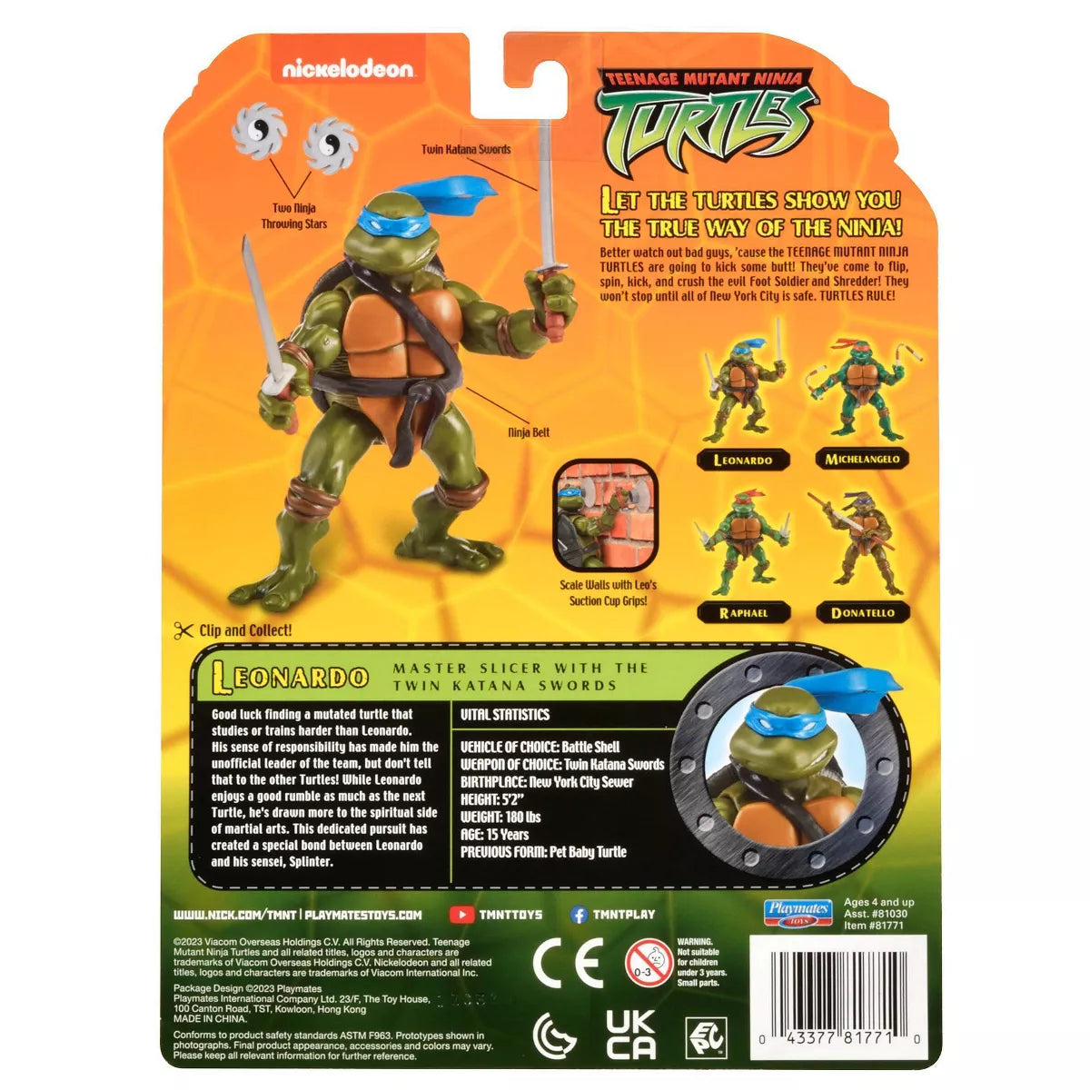 Teenage Mutant Ninja Turtles Leonardo Action Figure