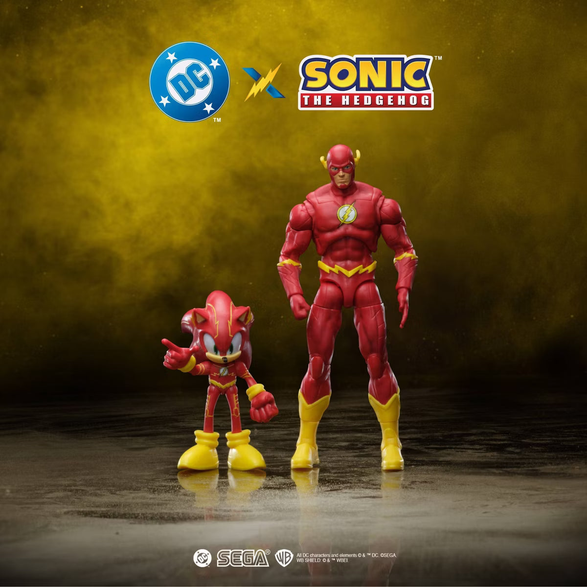 DC X Sonic the Hedgehog Sonic and The Flash Action Figure