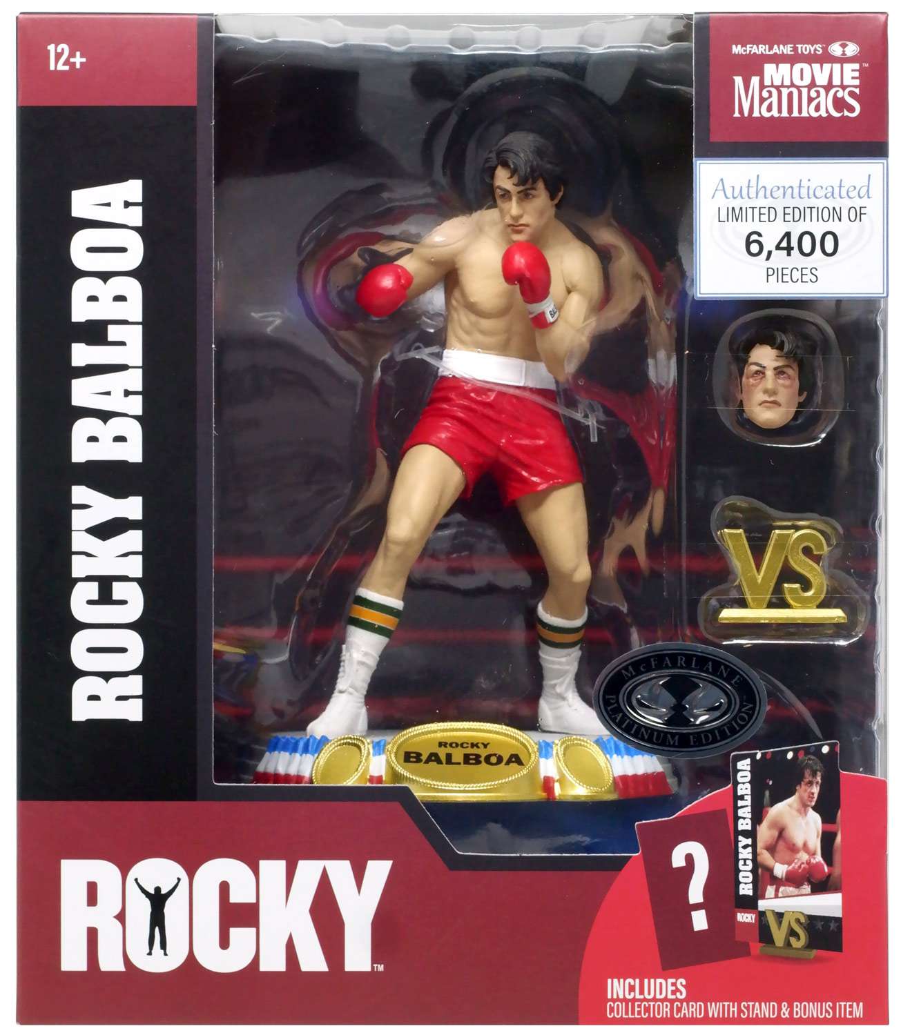 Movie Maniacs: Rocky - Rocky Balboa 6" PLATINUM EDITION Posed Figure
