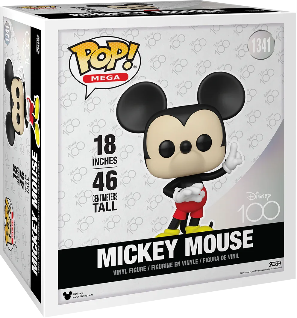 Funko POP! Disney 100th Anniversary Mickey Mouse 18" Vinyl Collectible Mega Figure #1341
