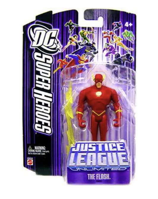 DC Justice League Unlimited Super Heroes The Flash Action Figure [Purple Card] - NOT MINT