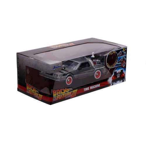 Back to the Future 3 Time Machine 1:24 Scale Die-Cast Metal Vehicle with Lights by Jada