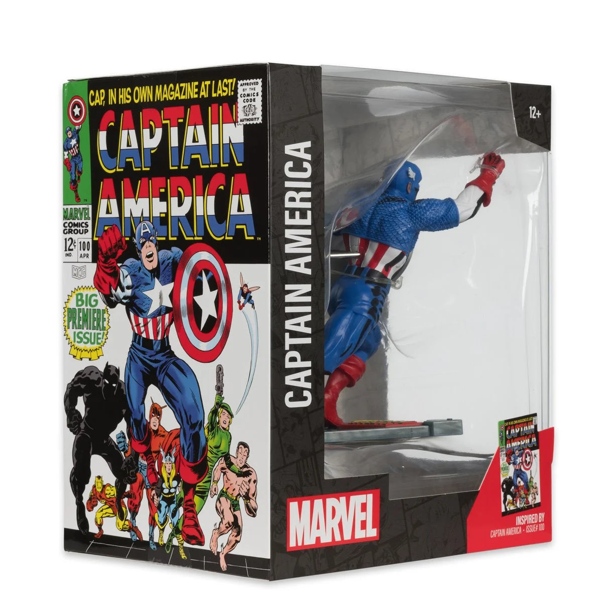 Marvel Captain America Captain America #100 1:10 Scale Posed Figure with Scene
