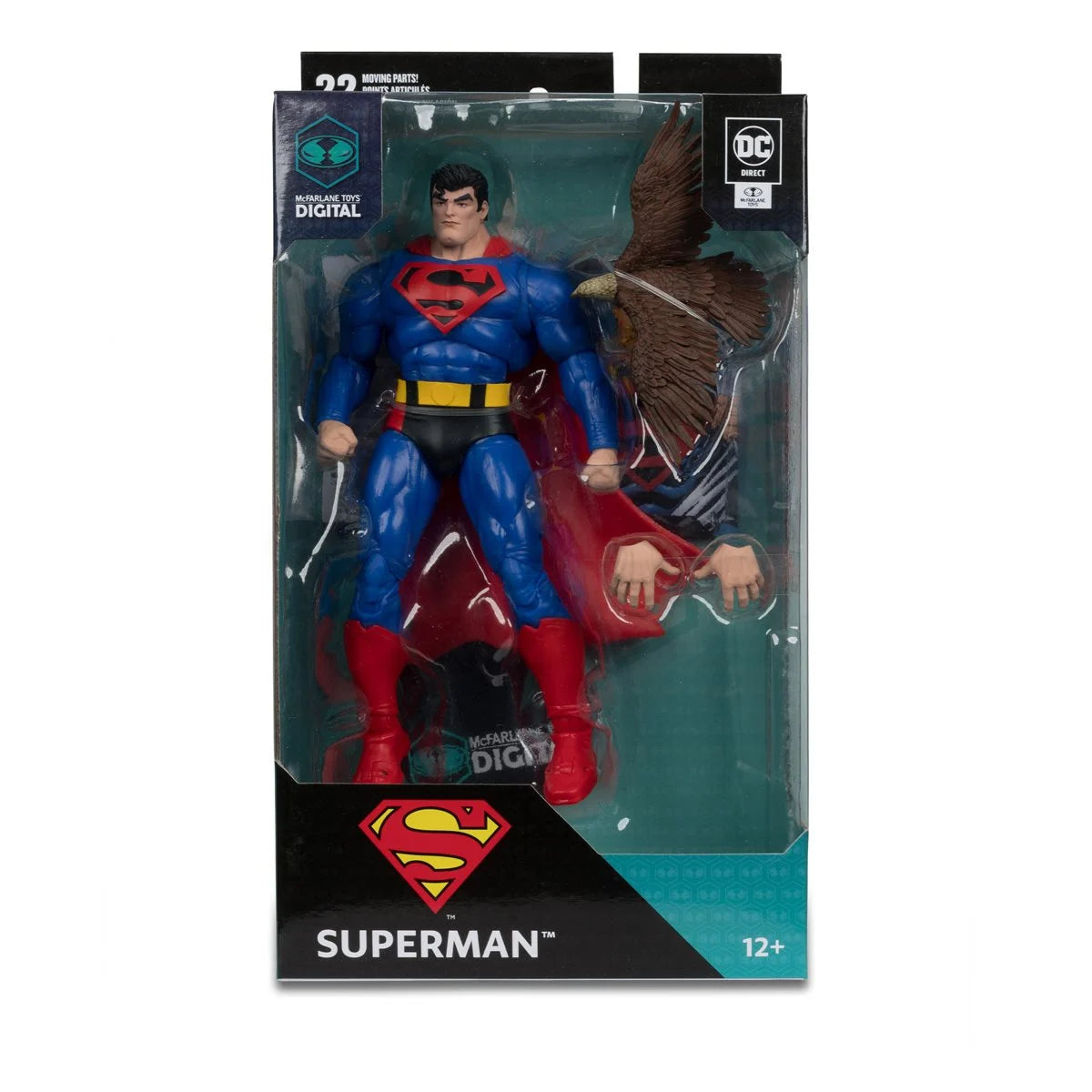 DC Direct Superman Our Worlds at War 7-Inch Scale Action Figure with McFarlane Toys Digital Collectible