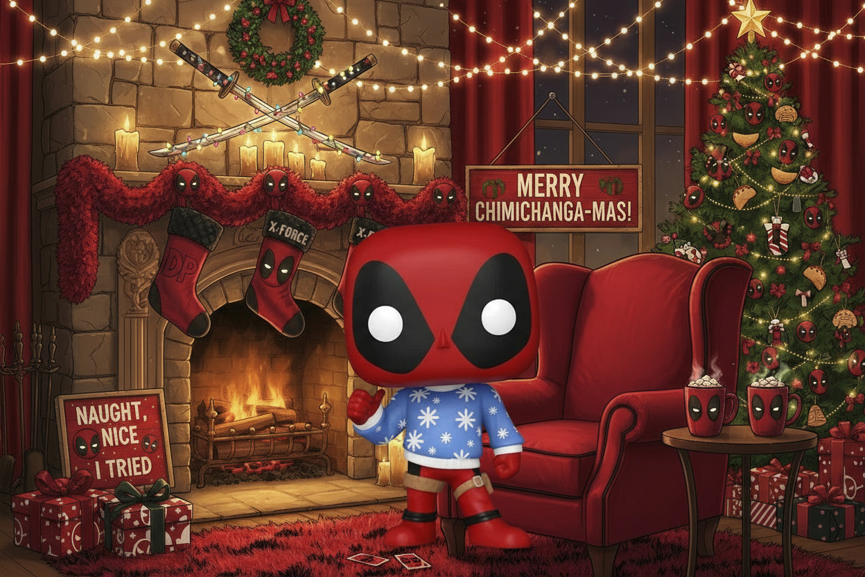 Funko Pop! Marvel Holiday Deadpool Sweater Vinyl Figure #1283