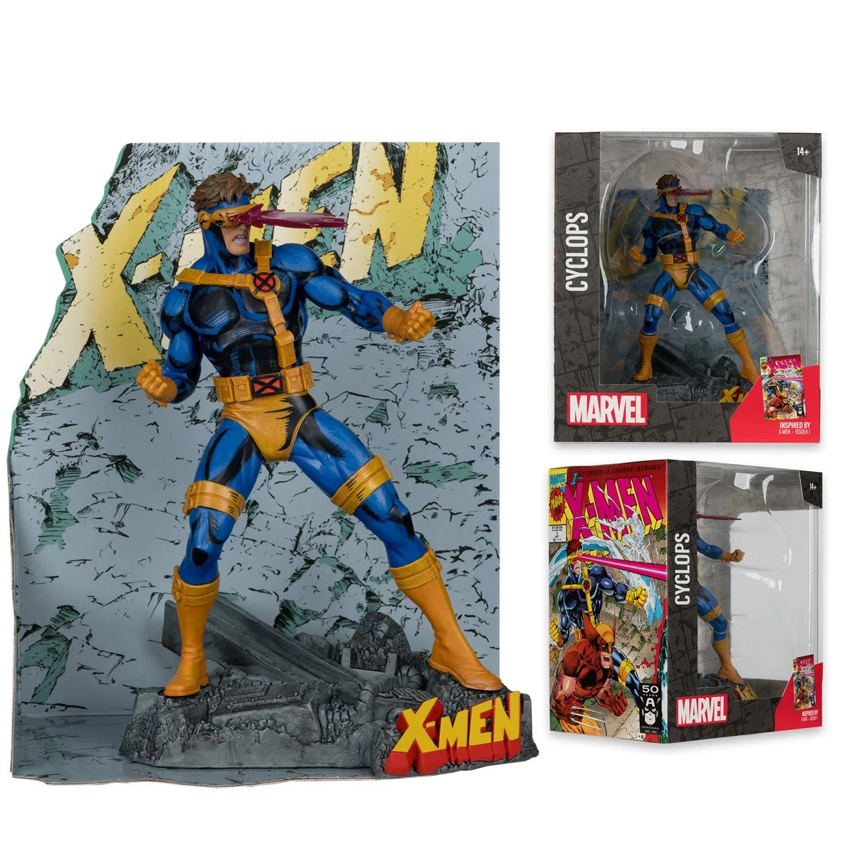 Marvel Cyclops X-Men #1 1:10 Scale Posed Figure with Scene