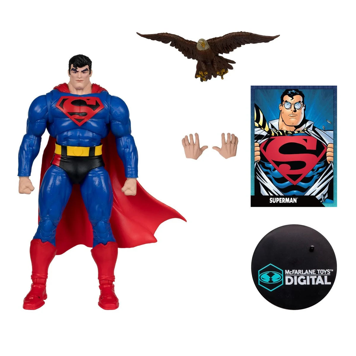 DC Direct Superman Our Worlds at War 7-Inch Scale Action Figure with McFarlane Toys Digital Collectible