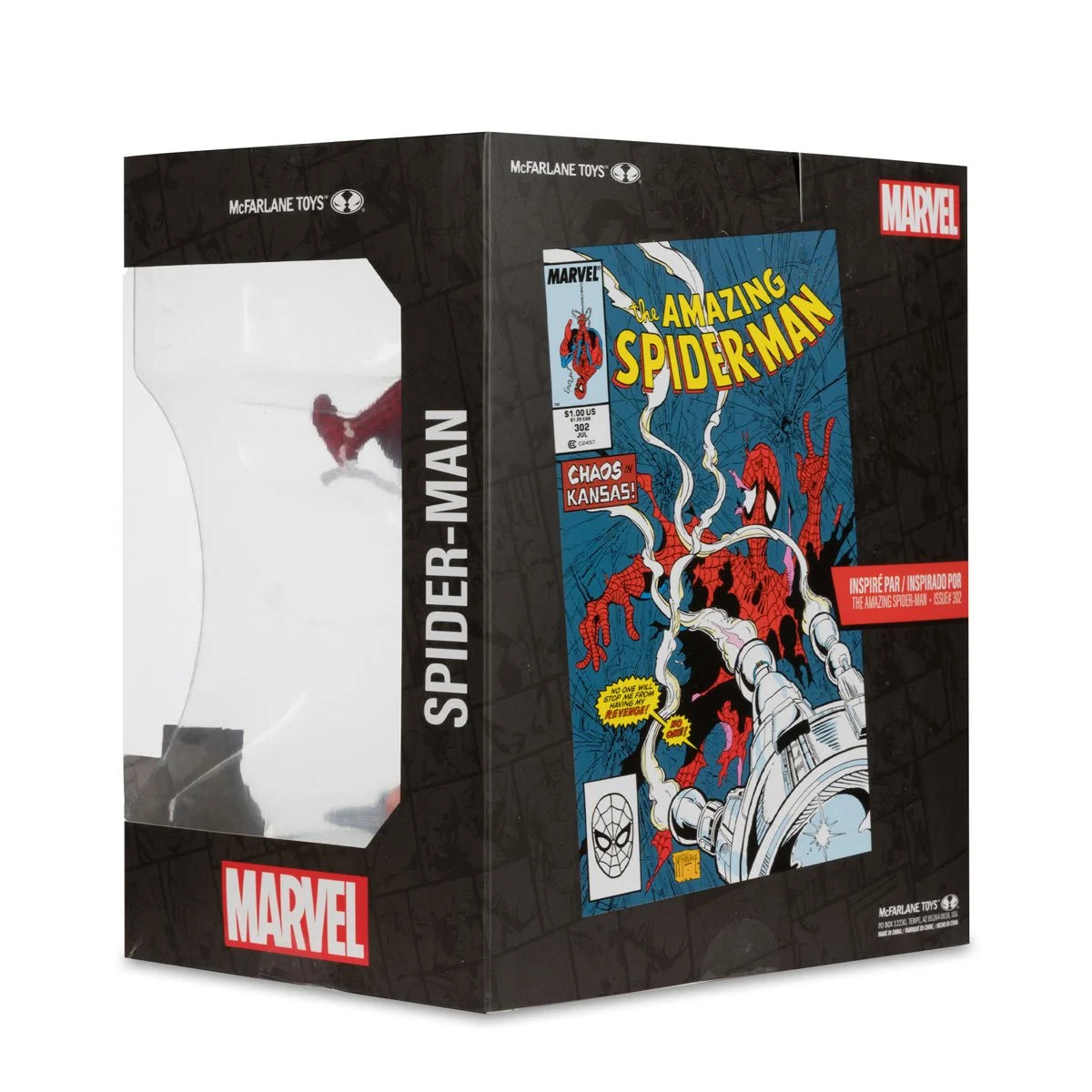 Marvel Spider-Man Amazing Spider-Man #302 1:10 Scale Posed Figure with Scene