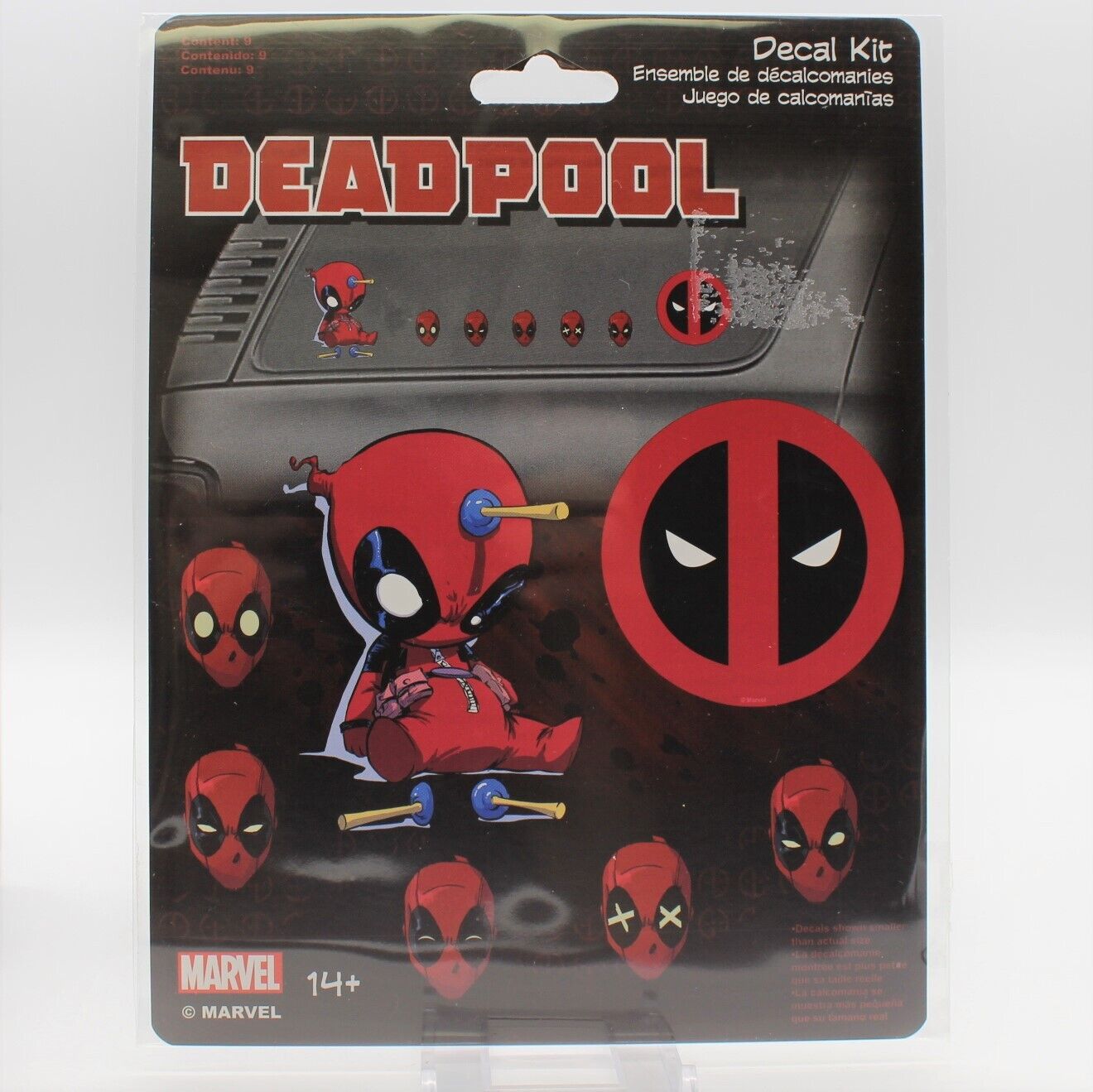 DEADPOOL Marvel Chroma Decal Kit 9 Decals Stickers New & Sealed