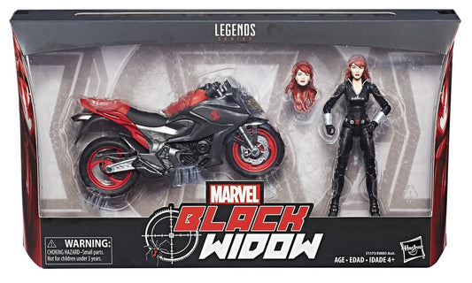 Marvel Legends Ultimate Black Widow with Motorcycle by Hasbro