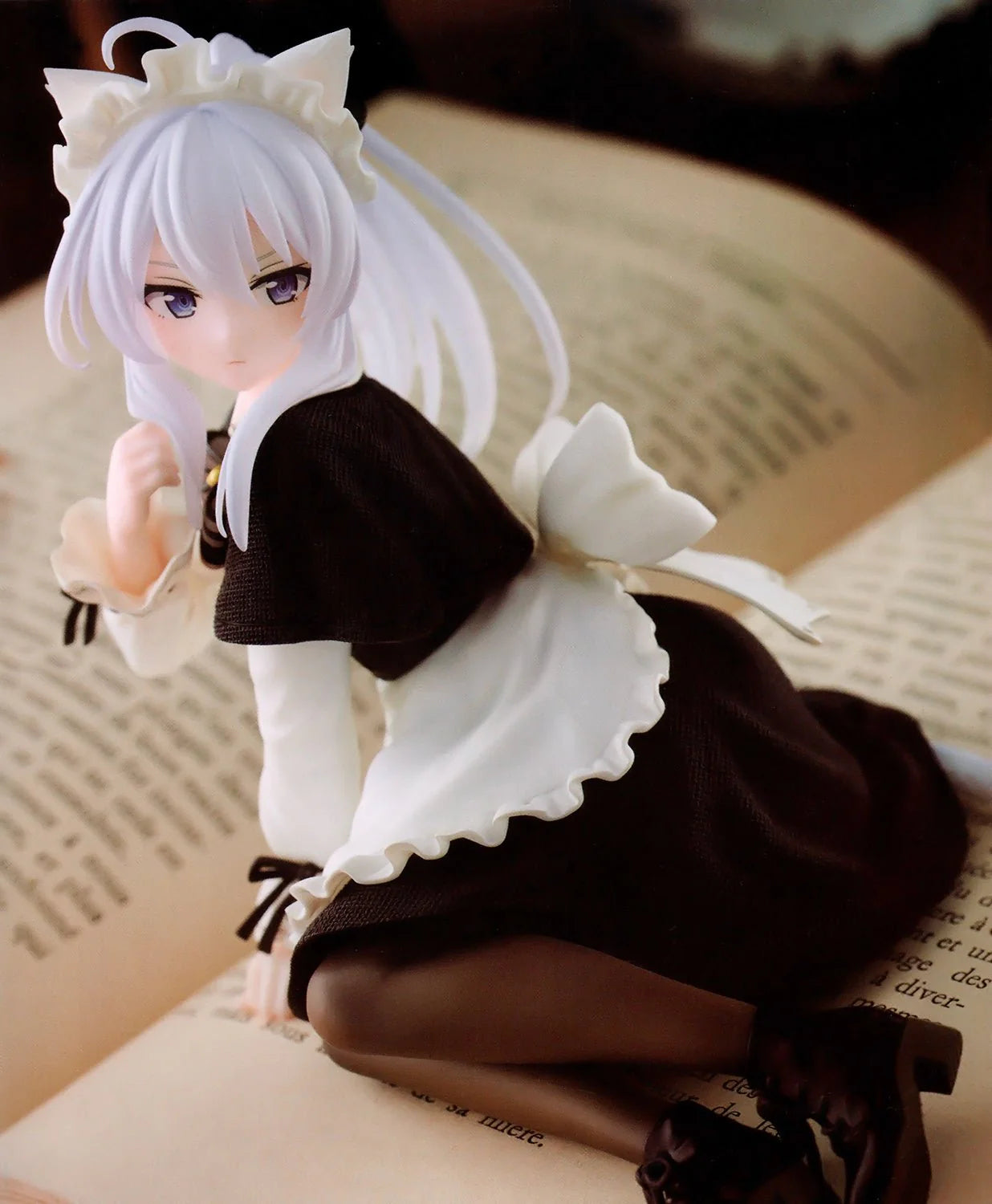 Wandering Witch: The Journey of Elaina Desktop Cute Figure Elaina Cat Ear Maid Ver.Box Damaged