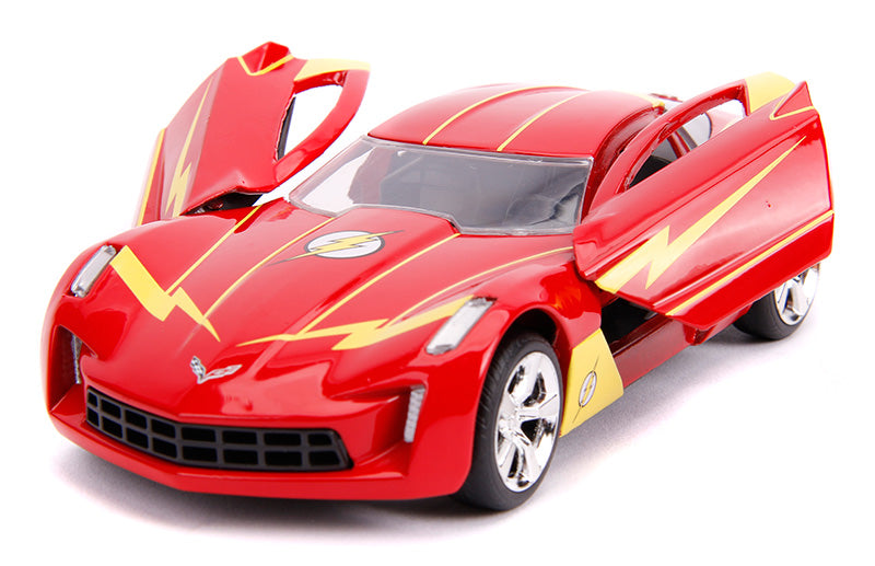 Die-cast DC The Flash 2009 Chevy Corvette Stingray 1:32 Scale