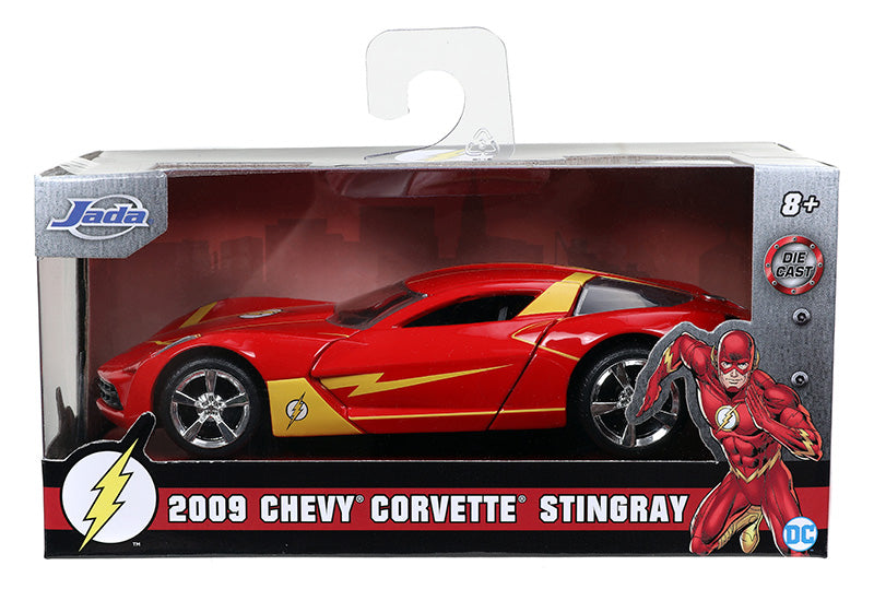 Die-cast DC The Flash 2009 Chevy Corvette Stingray 1:32 Scale