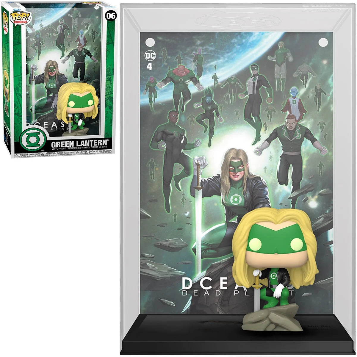 Funko Pop! Comic Cover DCeased Dead Planet Green Lantern Figure with Case