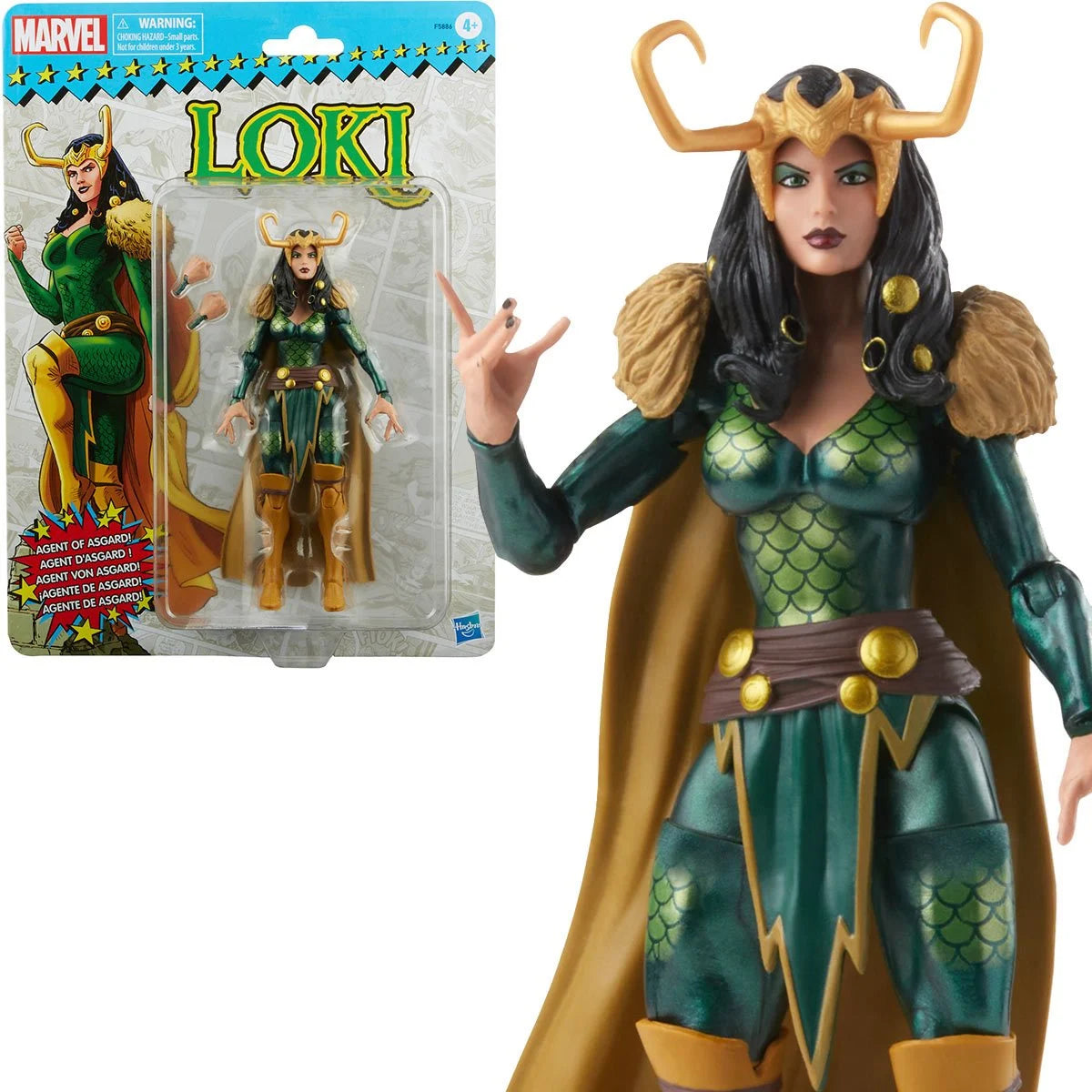 Marvel Legends Retro Agent of Asgard Loki 6-Inch Action Figure