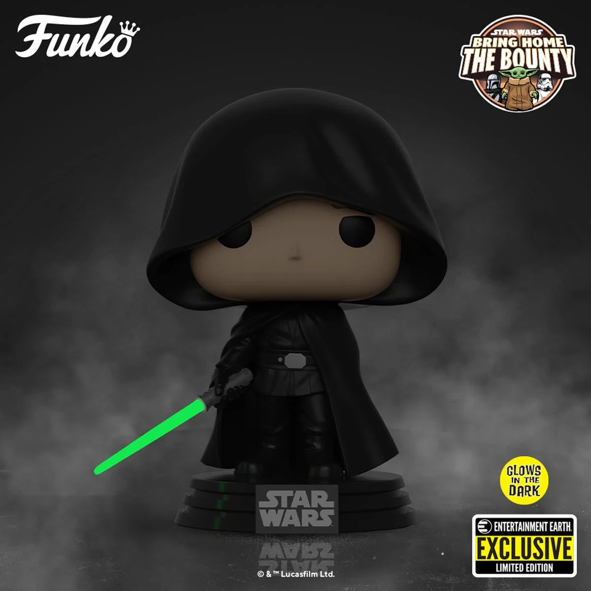 Funko Pop! Star Wars The Mandalorian Luke GITD Vinyl - EE Excl.