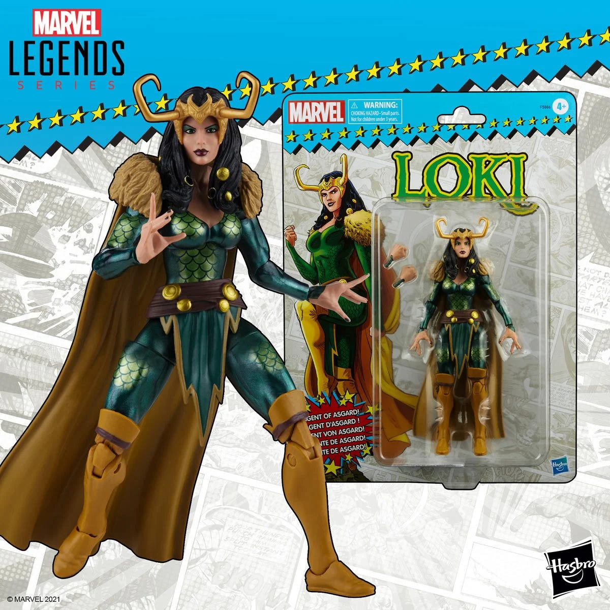 Marvel Legends Retro Agent of Asgard Loki 6-Inch Action Figure