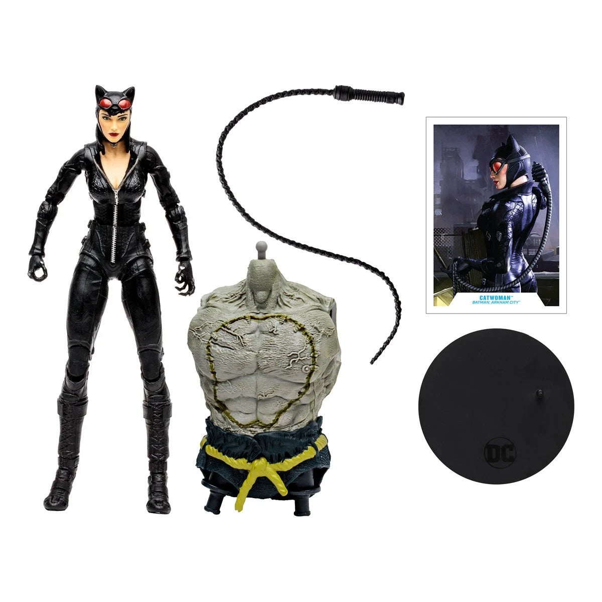 DC Multiverse Gaming Arkham City Catwoman 7-In. Figure Build-A Wave