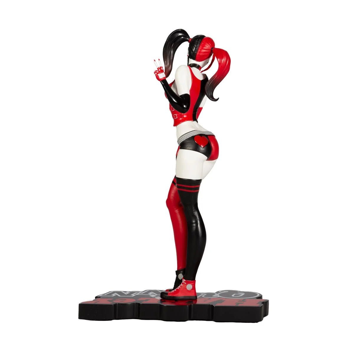 DC Direct Harley Quinn Red White and Black by J. Scott Campbell Statue