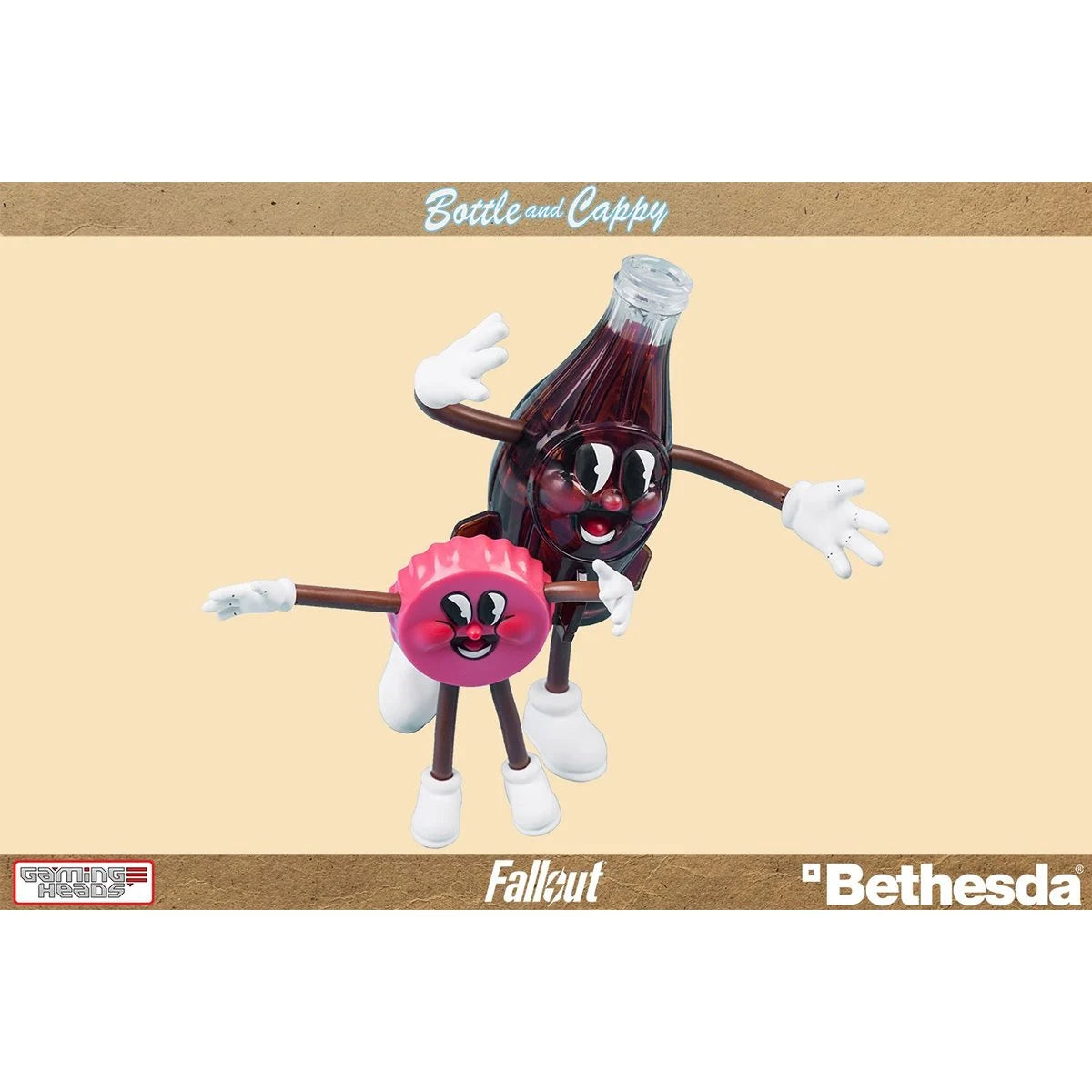 Fallout Bottle and Cappy Bendable Figures