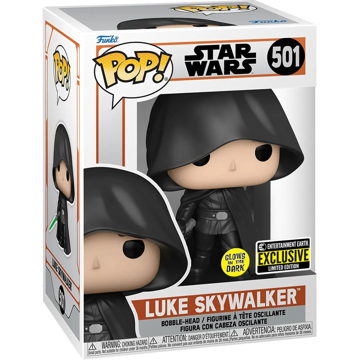 Funko Pop! Star Wars The Mandalorian Luke GITD Vinyl - EE Excl.
