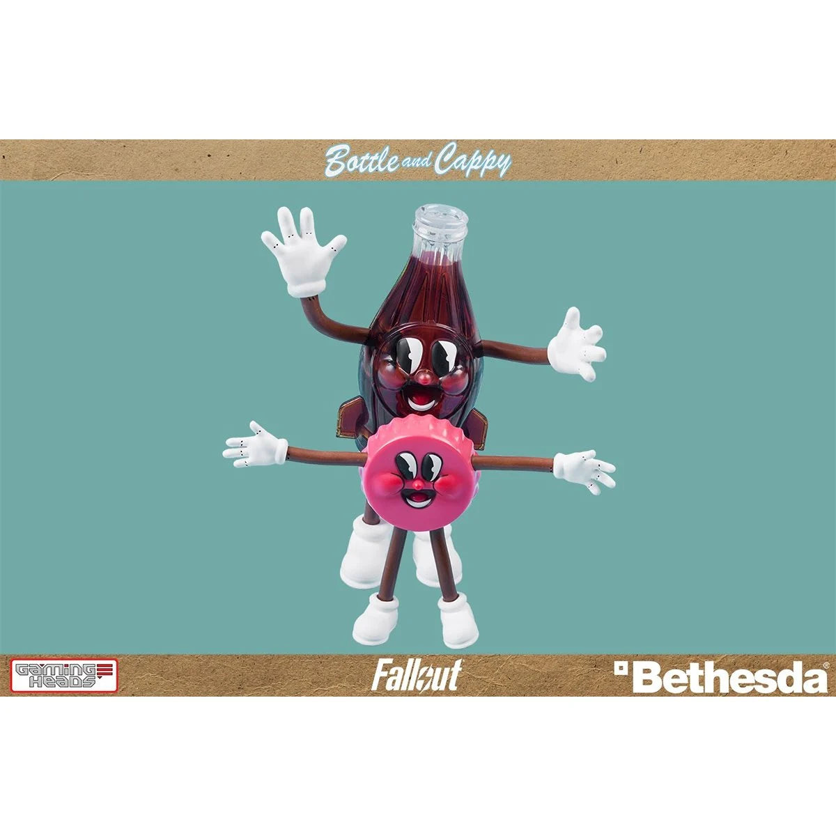 Fallout Bottle and Cappy Bendable Figures