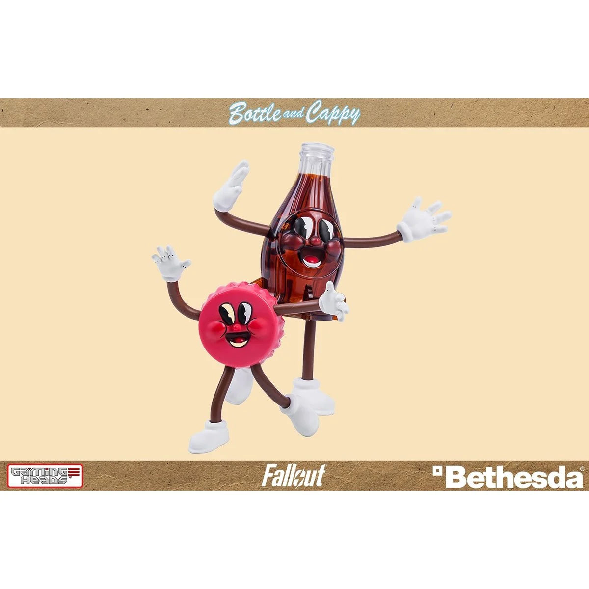 Fallout Bottle and Cappy Bendable Figures