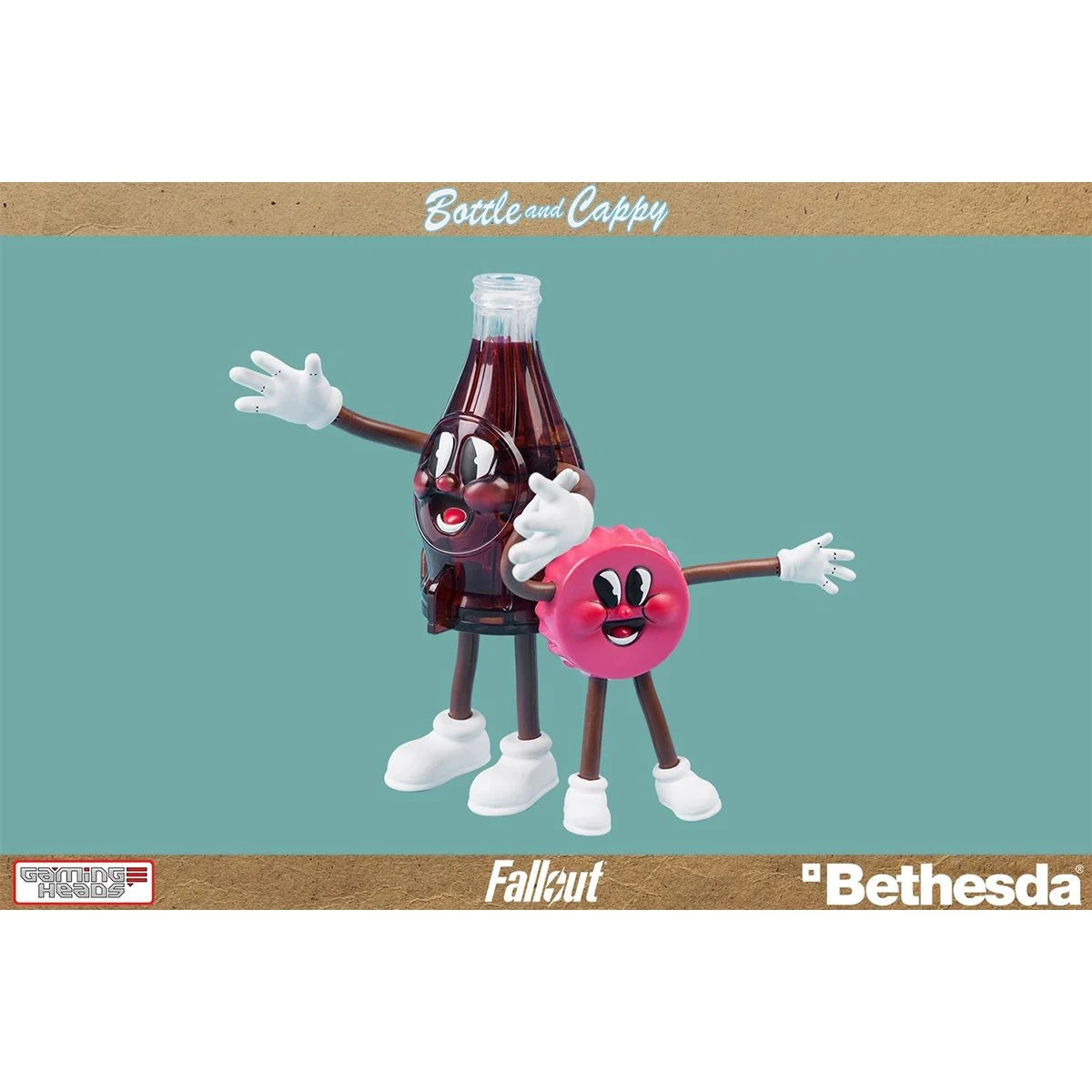 Fallout Bottle and Cappy Bendable Figures