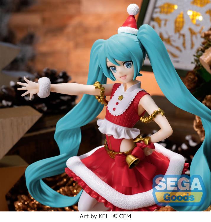 Vocaloid Luminasta Hatsune Miku Figure Christmas 2023 Ver. by Sega